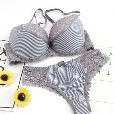 DaiNaFang Push Up Women Bras Set for Big Boops Sexy Lace Underwear Panties BCDE Cup Ladies Plus Size French Female Lingerie