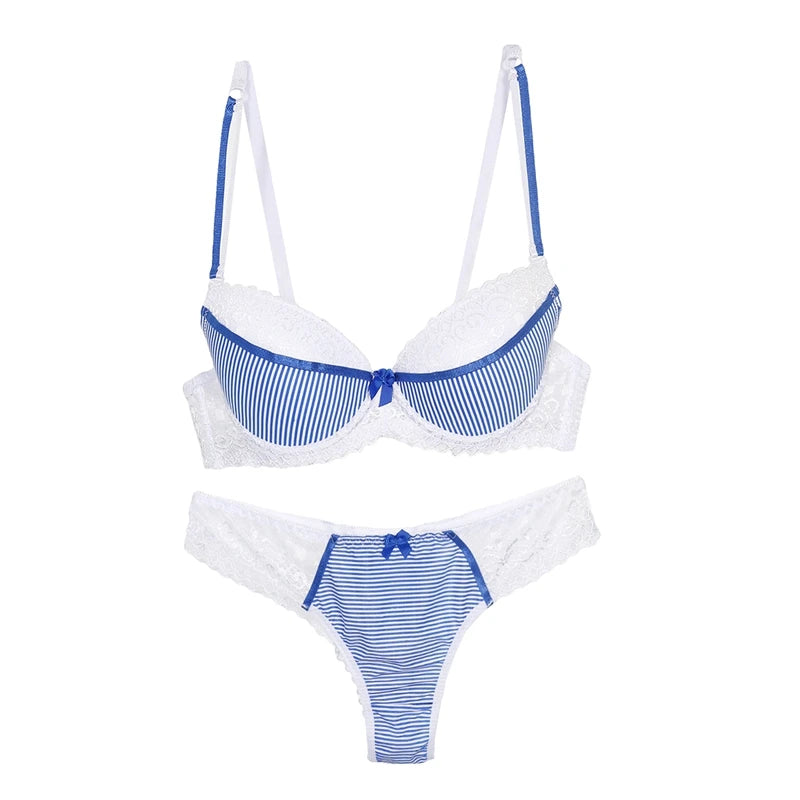 DaiNaFang Push Up Women Bras Set for Big Boops Sexy Lace Underwear Panties BCDE Cup Ladies Plus Size French Female Lingerie