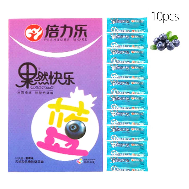 12/10pcs Fruit Ultra Thin Condoms Intimate Goods Sex Products Toys for Adults 18 Penis Sleeve Long-Lasting Sex Toys for Men